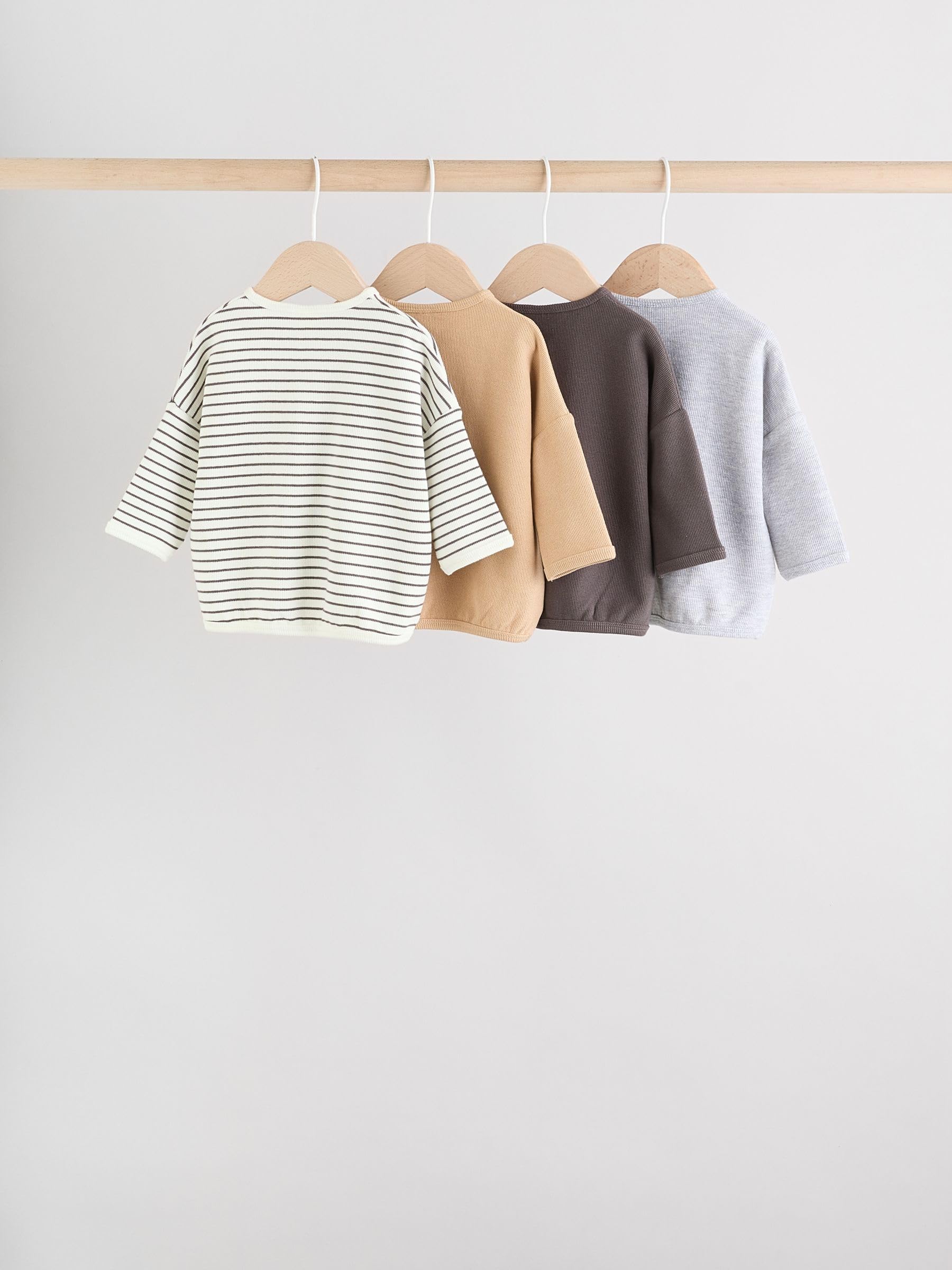 NEXT Baby Jungen Langarmshirts für Babys, 4er-Pack