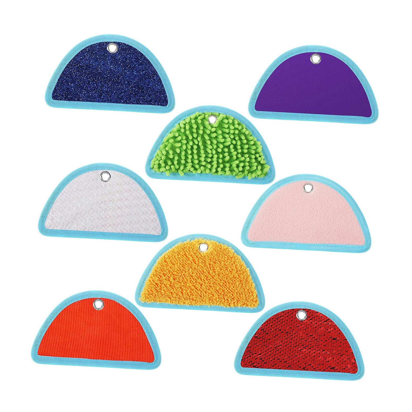 Kaeltsyn 8Pcs Felt Sensory Tiles Cognition Toy For Autistic Educational Pad Sensory Dolls For Kids