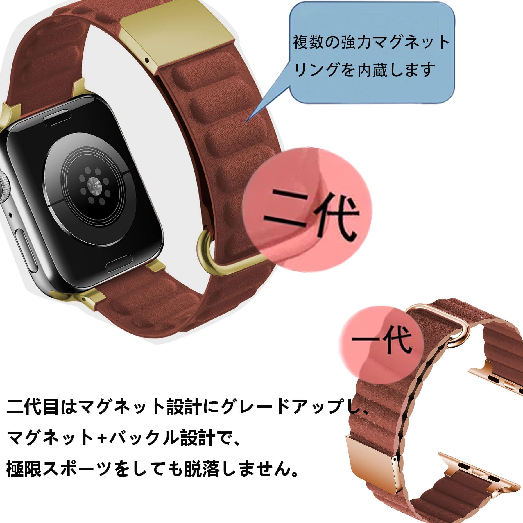 Amazon.co.jp: コンパチブル アップルウォッチ バンド 革レザー Apple 