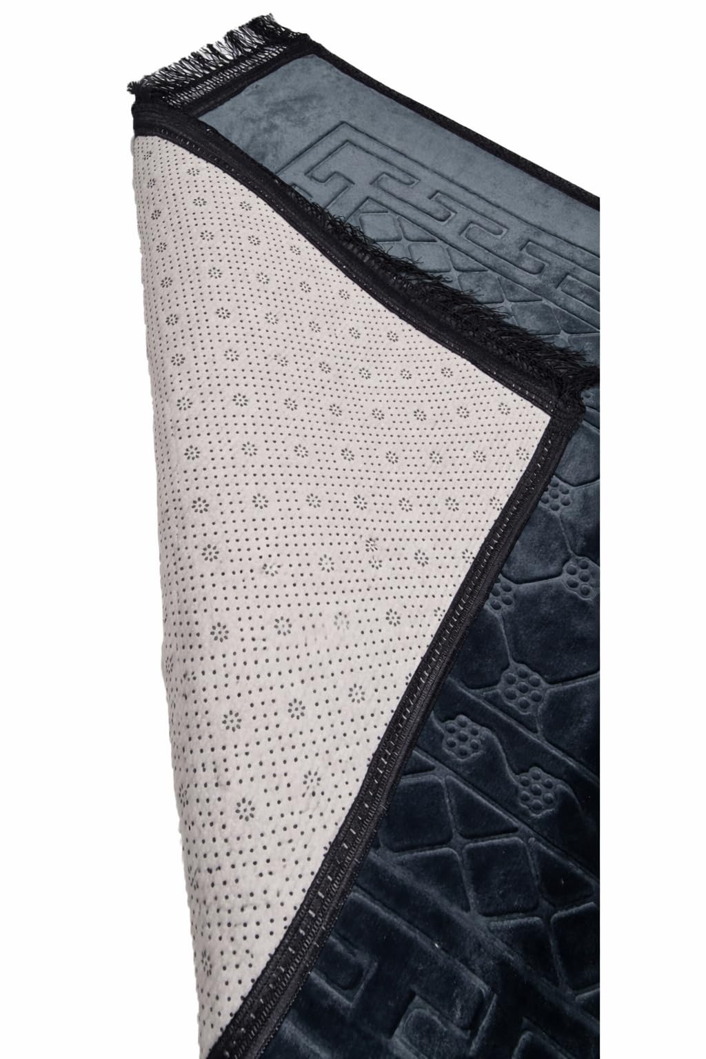 Générique Lussuoso tappeto per preghiera con borsa per il trasporto – Comfort Premium, design elegante, ideale da viaggio e regalo (nero)