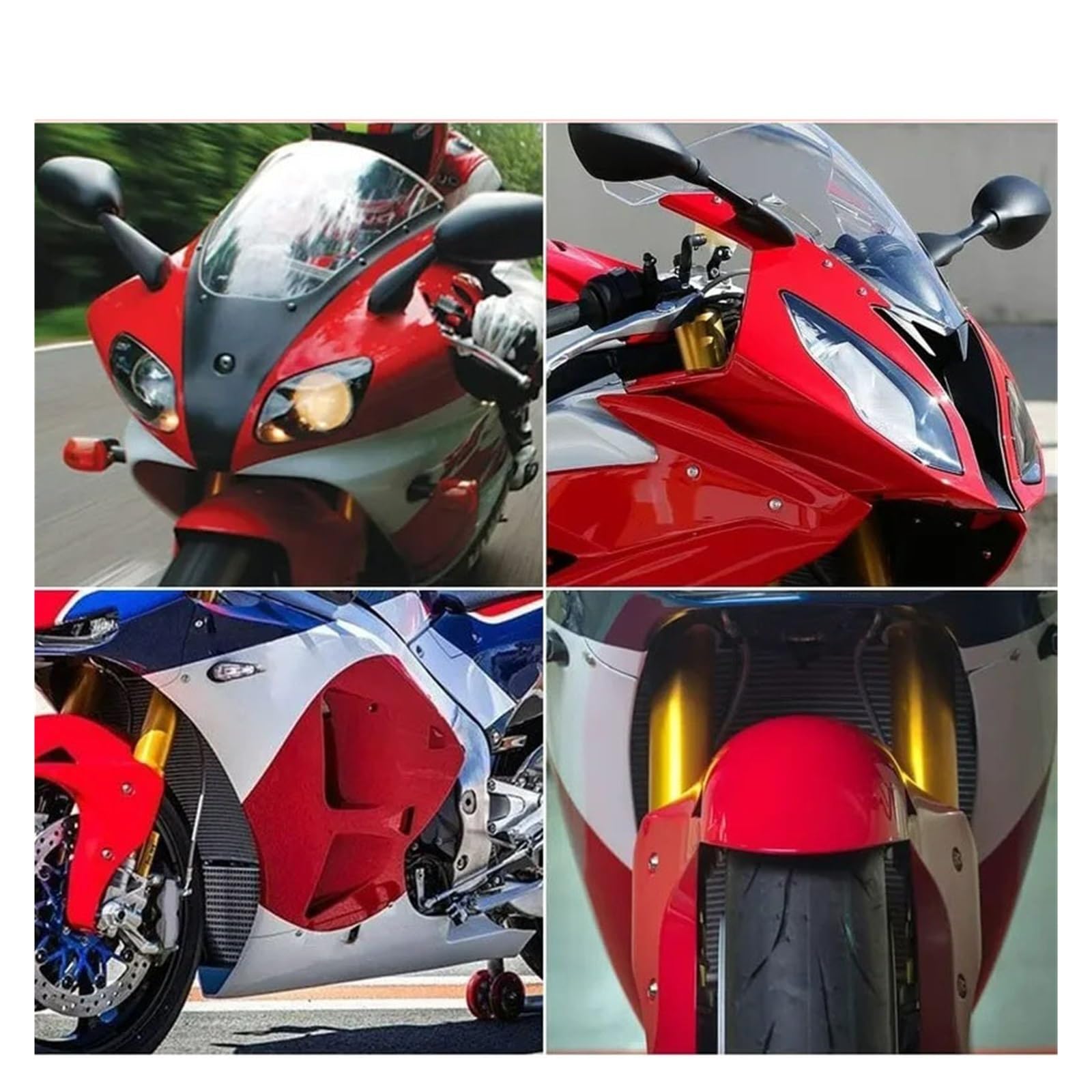 Kit Vis Pare-brise Aluminium Kit De Visserie Pour Pare-brise Moto Yamaha MT07/MT09/MT10 (2017-2023) - Boulons M5 Couleur Bleu Avec écrous Caoutchouc - 10 Pièces Boulons Aluminium Couleur