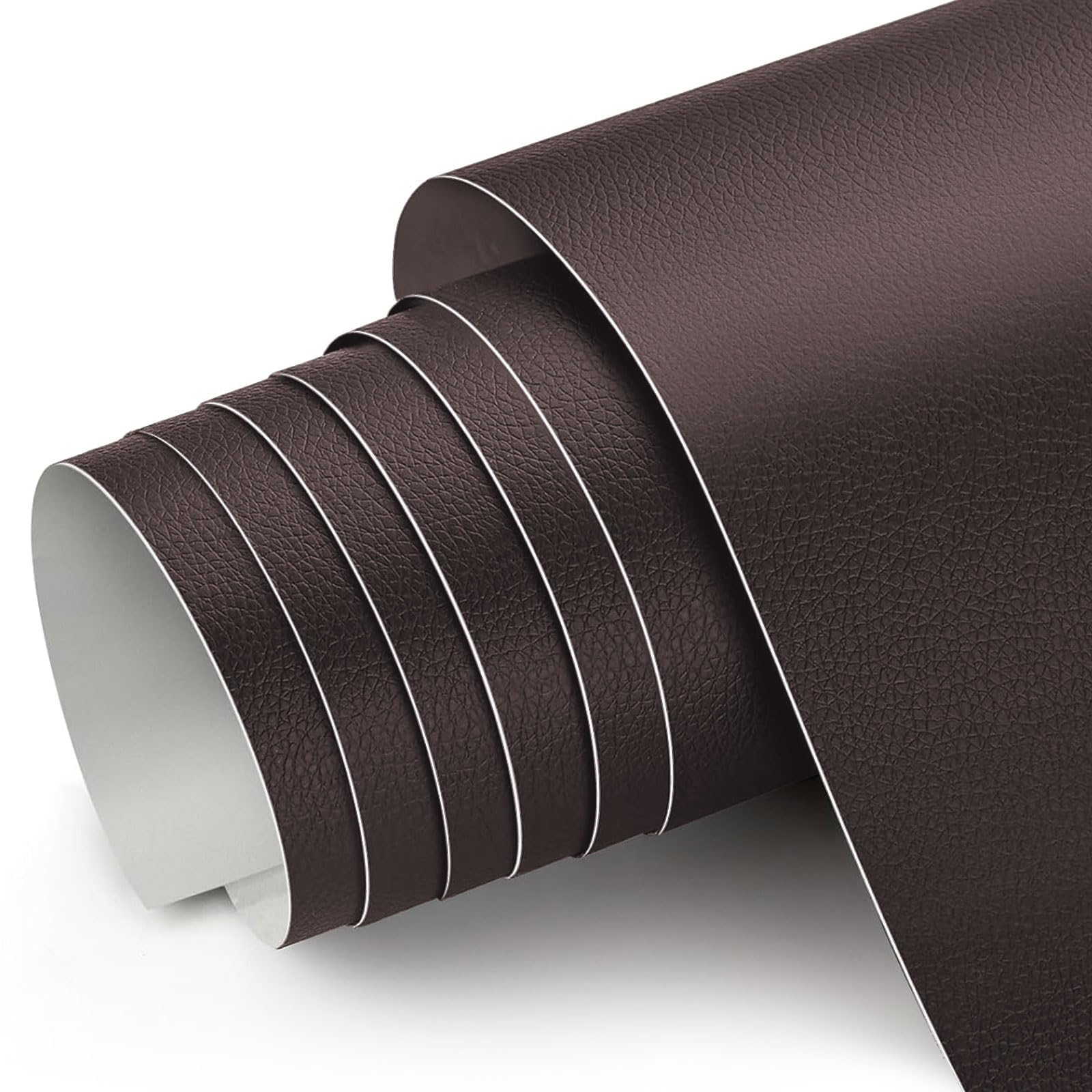 Leder Reparatur Patch, 30 x 100cm Kunstleder Selbstklebend, Lederflicken Selbstklebend Leder Reparatur Patch, für Sofa, Möbel, Autositze, Jacken, Taschen (Kaffee)