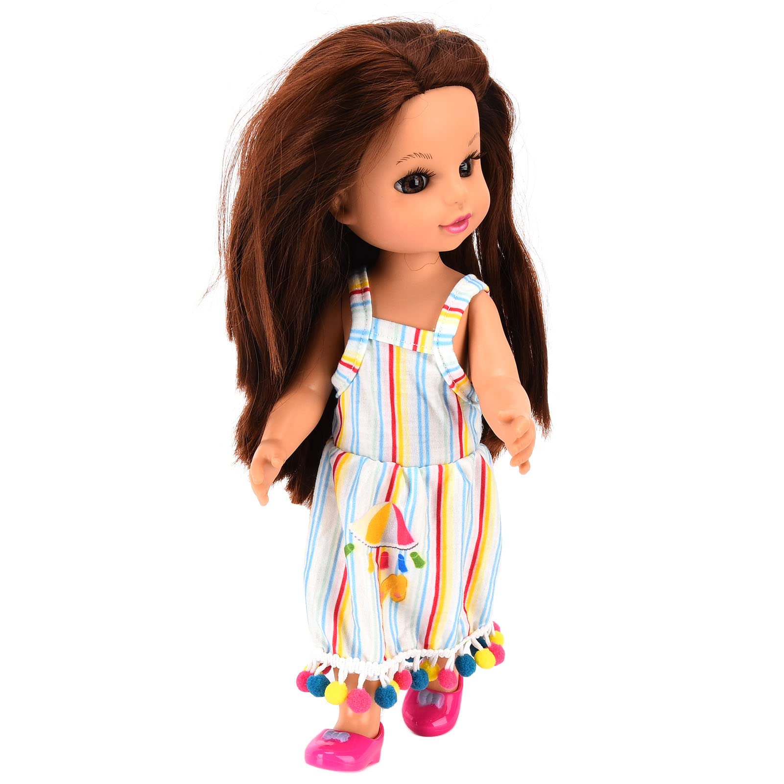 Kudoo Exquisite Girl Doll, Wearable Clothes Girl Doll Decoration for Home