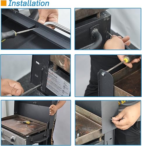 Miniatura 2 de Tapa con bisagras mejorada para plancha Blackstone 1554 1825 de 36 pulgadas, cubierta dura de la plancha tapa superior plana compatible con plancha