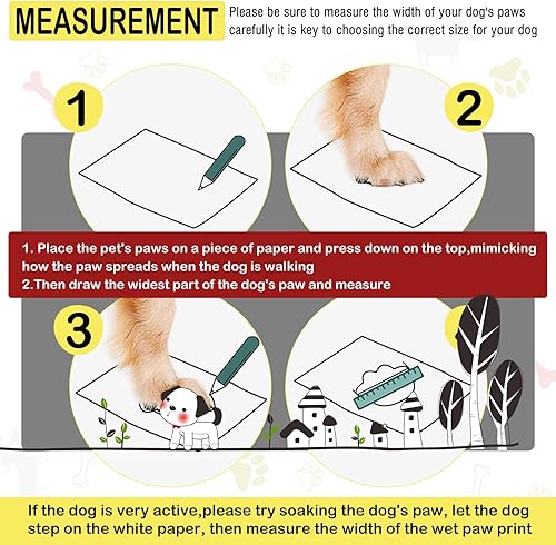 Miniatura 4 de DcOaGt Zapatos para perros grandes XXL, botas impermeables para perros con suela antideslizante, transpirables y reflectantes protectores de patas