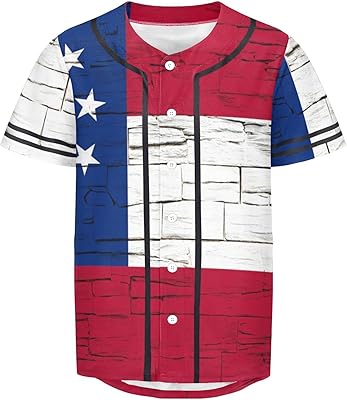 Vnurnrn Geogia State Flag Mens Baseball Button Down Jersey Hipster Hip Hop T Shirts