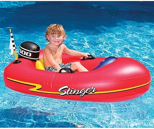 Miniatura 2 de Lancha inflable para niños para montar 1 de color rojo