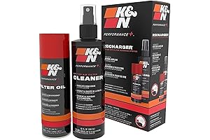 K&N Air Filter Cleaning Kit: Aerosol Filter Cleaner and Oil Kit
