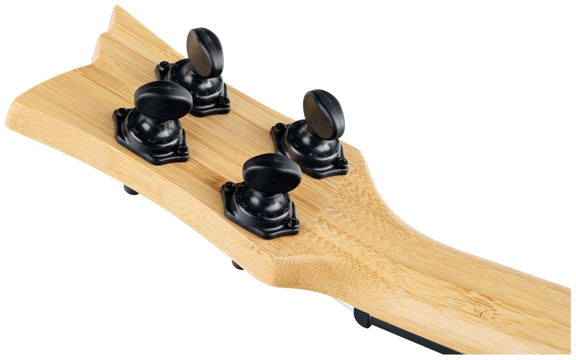 Ortega Guitars Ukulele Soprano Elettro-Acustico – Bamboo Series – Gig Bag Inclusa – Bamboo, Natural (RUNAB-SO)