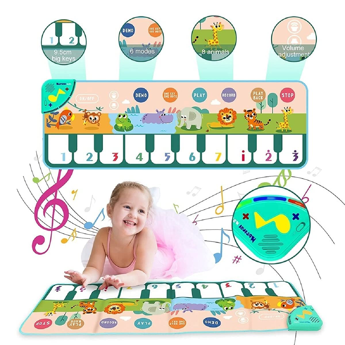 Buy PATPAT® Musical Mat for Kids, Music Piano Keyboard Dance Mat