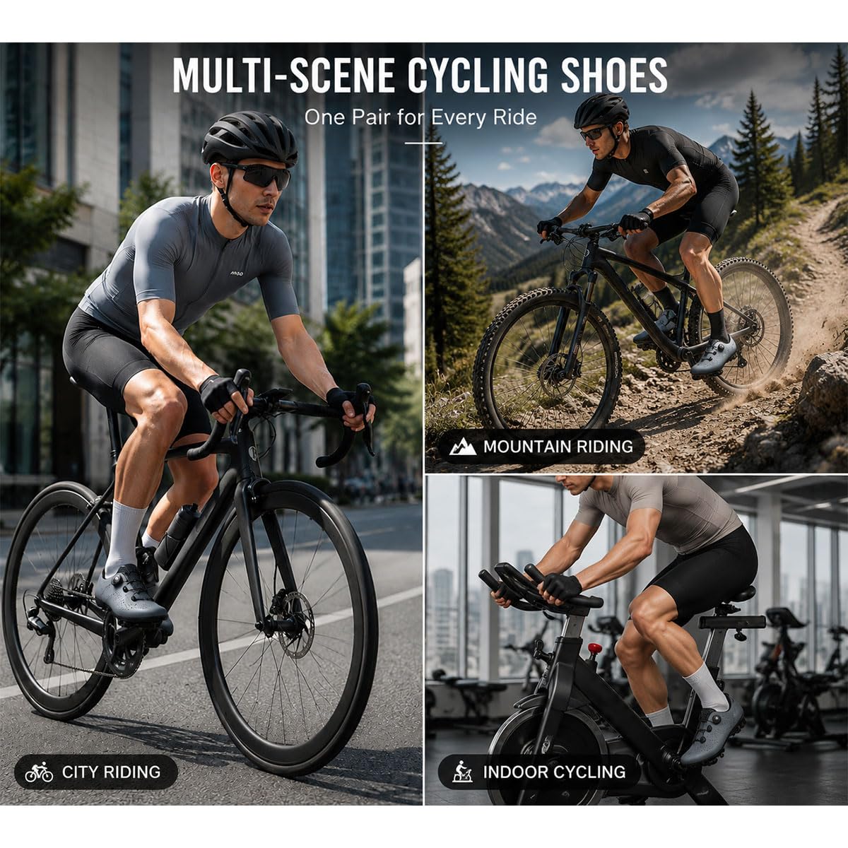 Zapatillas Ciclismo Carretera Hombre y Mujer 36-47EU