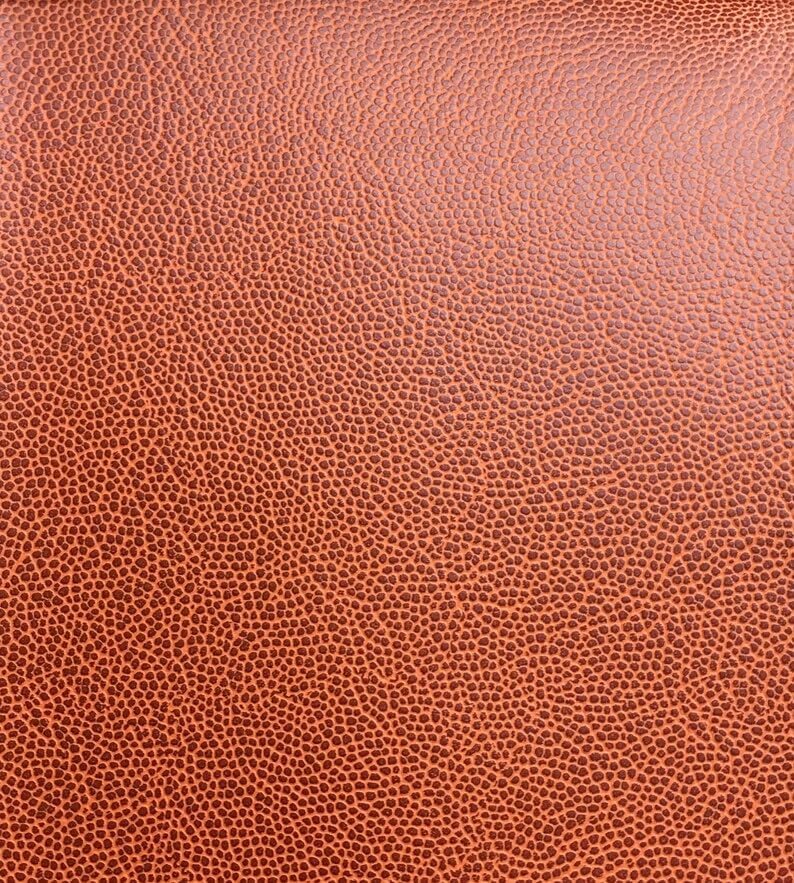 luvfabrics Football and Basketball Upholstery Faux Leather Indoor Outdoor Vinyl Fabric per Yard (Basketball)