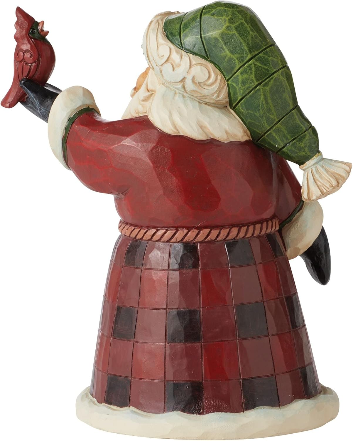 Enesco Jim Shore Buffalo Plaid Santa Claus Pint Sized Figurine 5 Inch 6011480 : Home & Kitchen