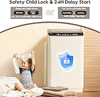 Vista 8 de Auertech Juego combinado de lavadora y secadora portátil, lavadora totalmente automática de 28 libras, secadora portátil de 1.5 pies cúbicos