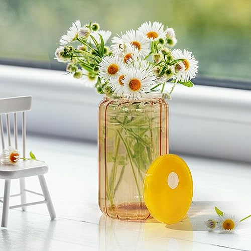 Miniatura 7 de Paquete de 10 vasos de vidrio de sublimación con tapas acrílicas y pajitas de 16 onzas, vasos de vidrio de sublimación de color de borosilicato,