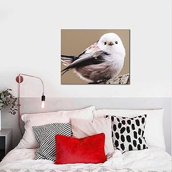 Amazon.co.jp: シマエナガ かわいい 鳥 アニメ アートパネル