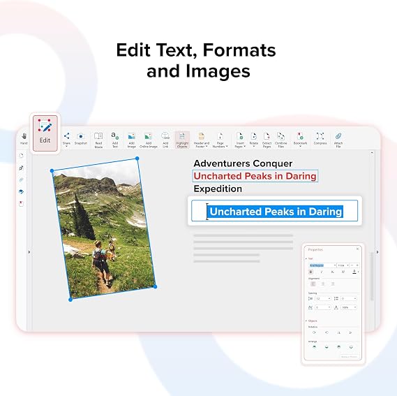 MobiPDF Premium - Professional PDF Editor | Edit, Protect, Fill & Sign PDFs | 1 Year Subscription - 1 PC | 50GB Cloud Storage