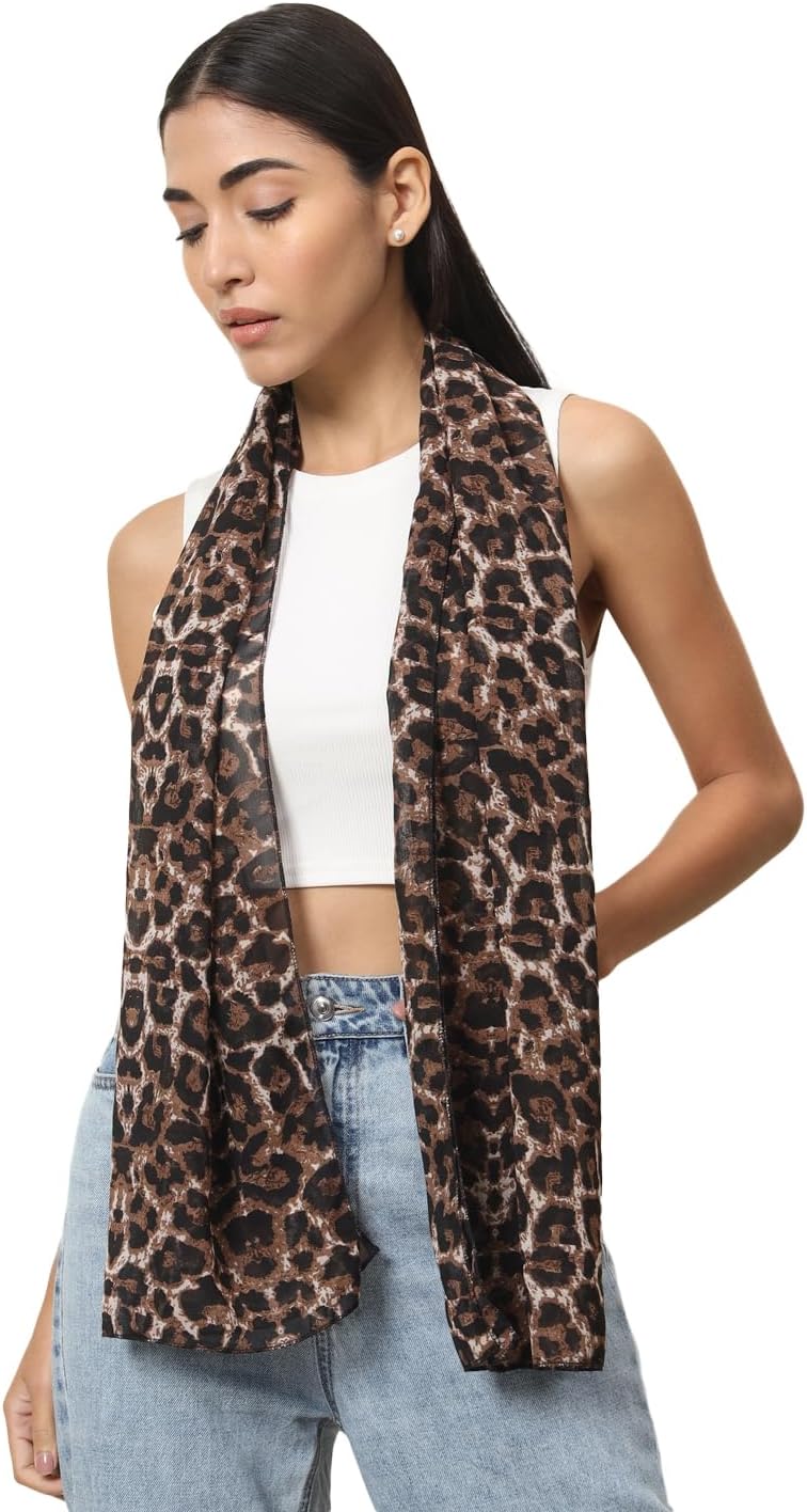 Trend Arrest Leopard Print Scarf