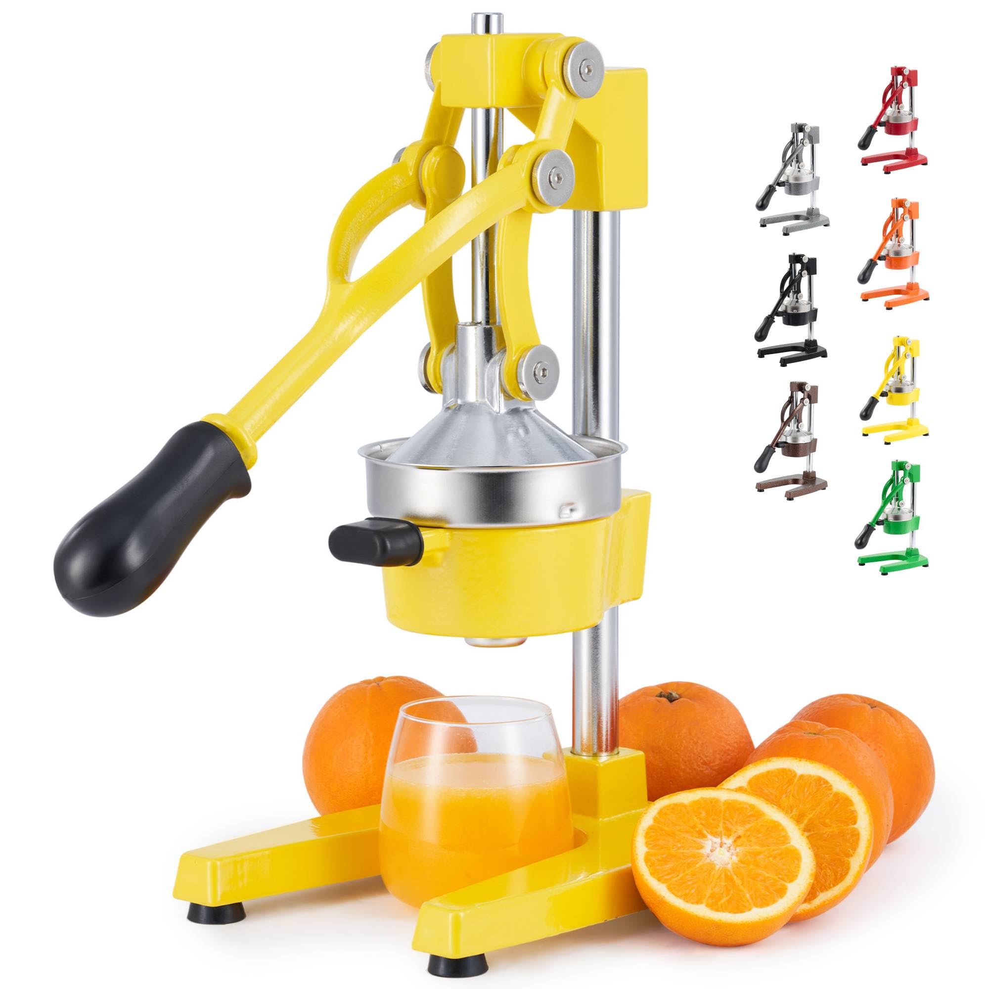 CO-Z Manual Citrus Juicer - Professional Orange, Lemon, Lime & Pom Juice Extractor, Easy to Clean, Yellow