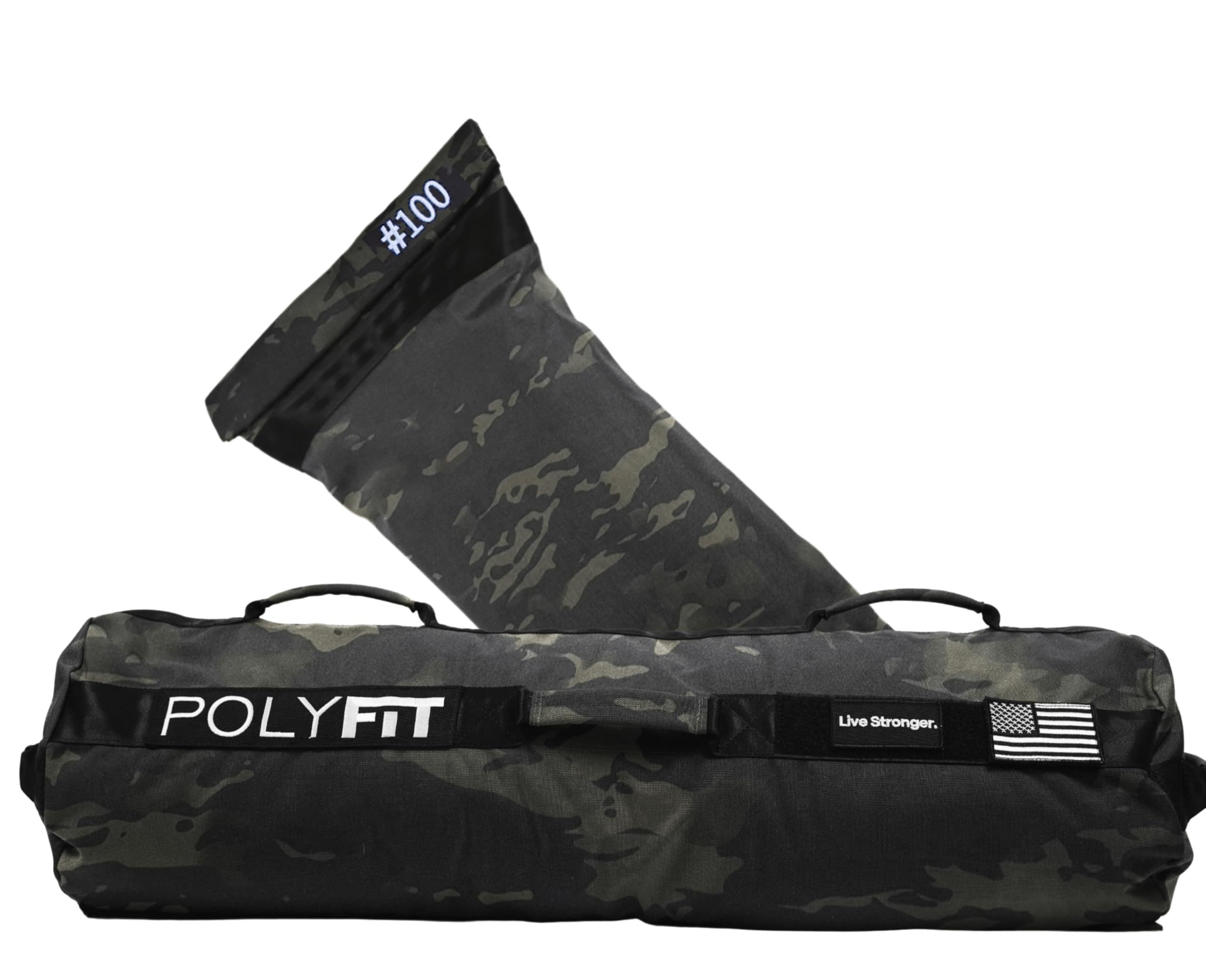 Polyfit Sandbag Pro - Workout Sandbag with Triple Closure Filler Bag and Reinforced Nylon Webbing - Sand Not Included - Multiple Colors & Sizes