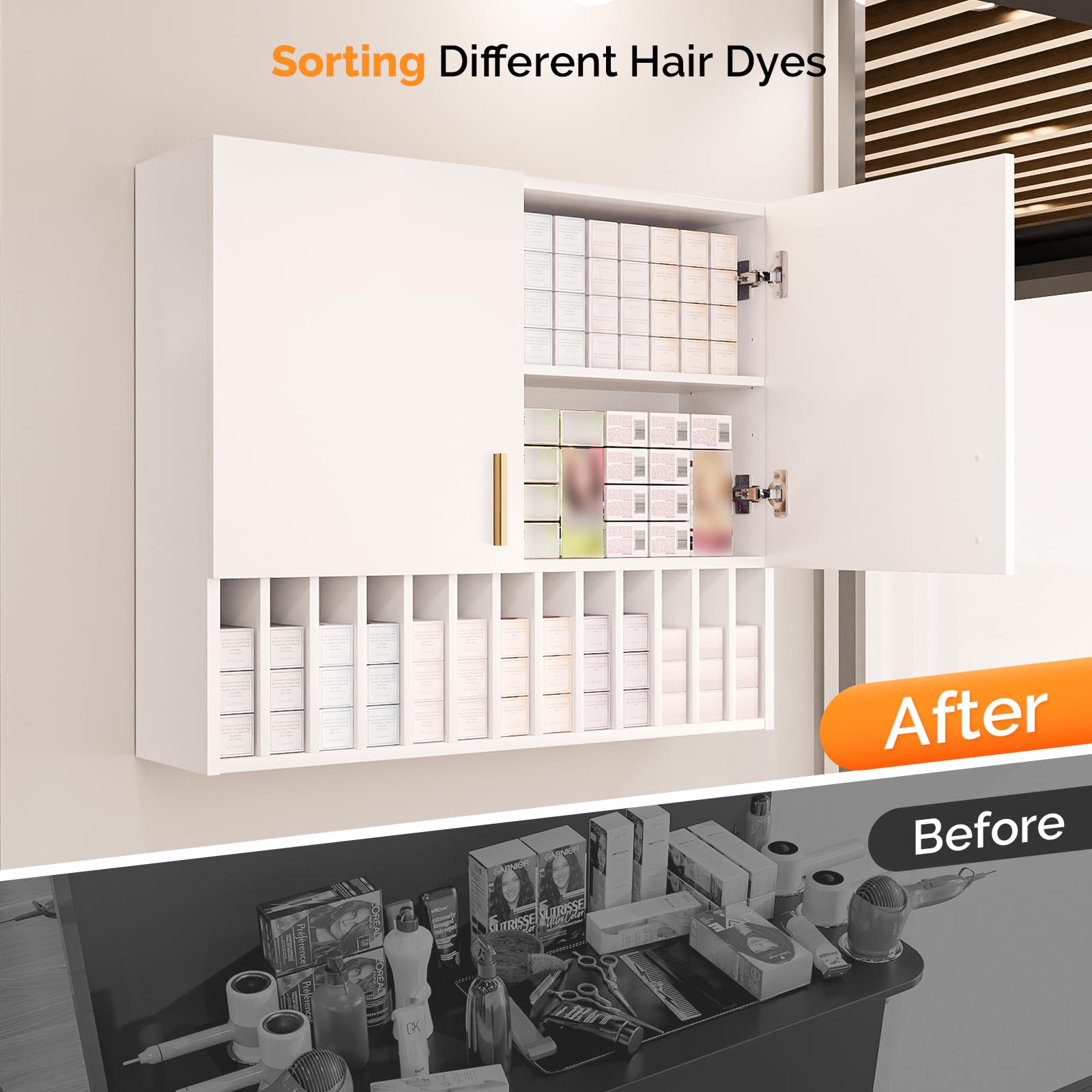 Amazon.co.jp: ヘアカラーオーガナイザーラック、サロンヘアカラー
