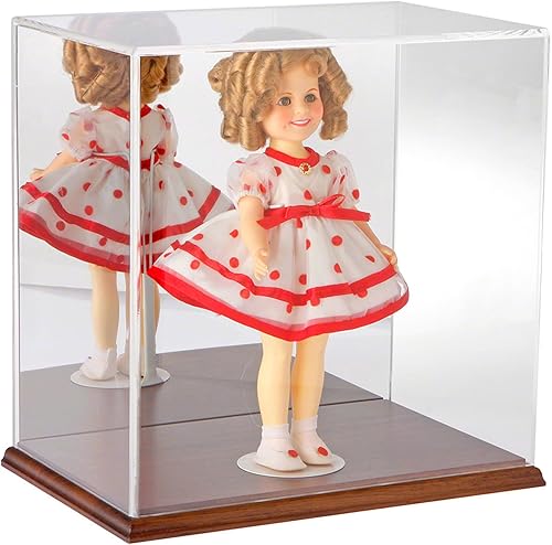 Miniatura 6 de Plymor Vitrina de acrílico transparente con base negra (parte trasera de espejo), 12 pulgadas de ancho x 8 pulgadas de profundidad x 12 pulgadas de