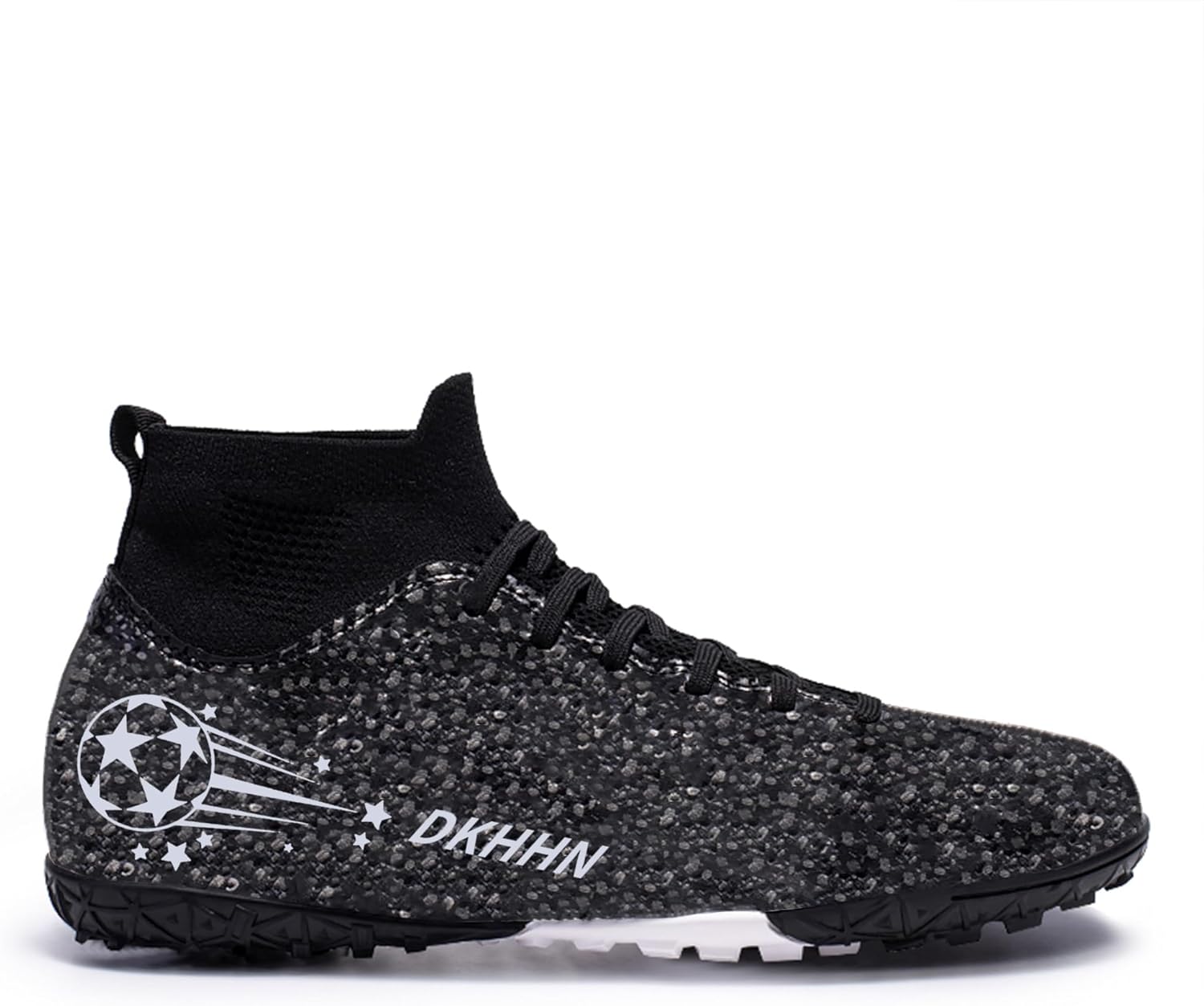 Men's Soccer Cleats Football Shoes High-Tops Lace-Up Indoor TF Spikes Adult Wide Training Boots - Image 5