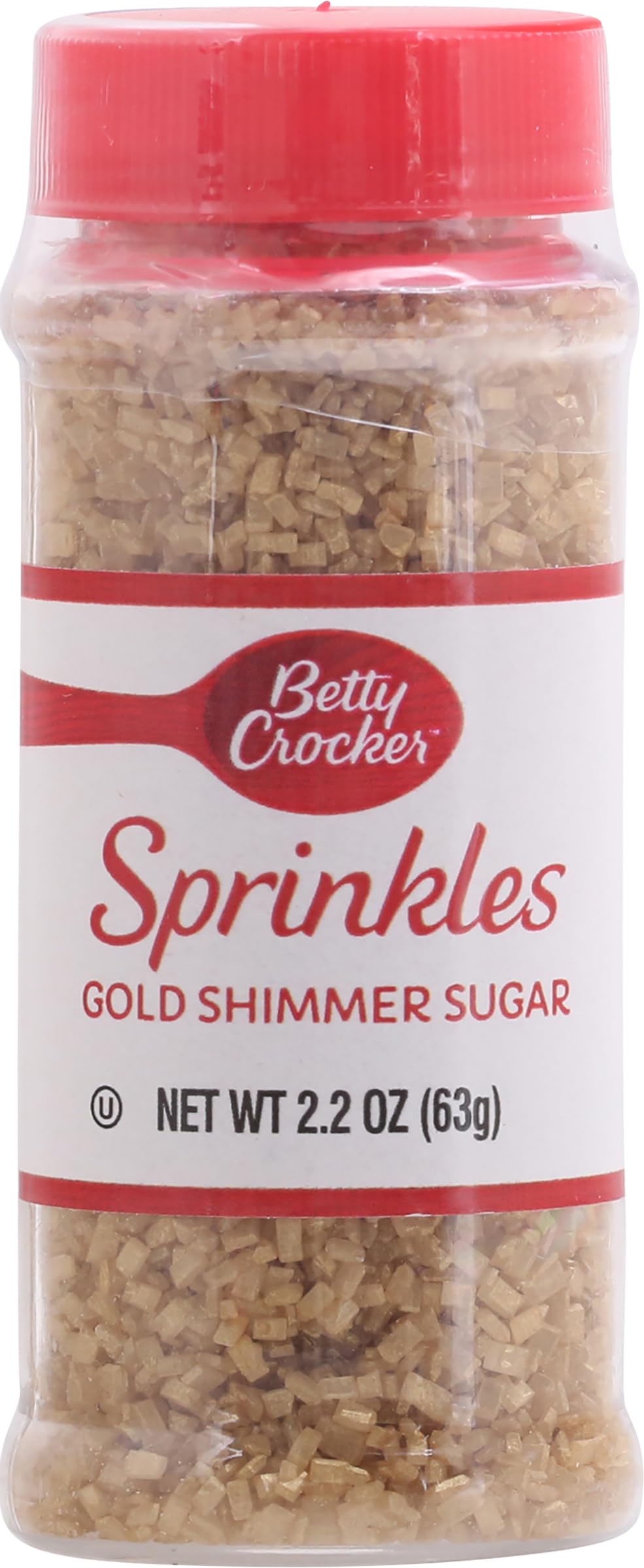 Betty Crocker Decor Sugar, Gold, 2.20 oz