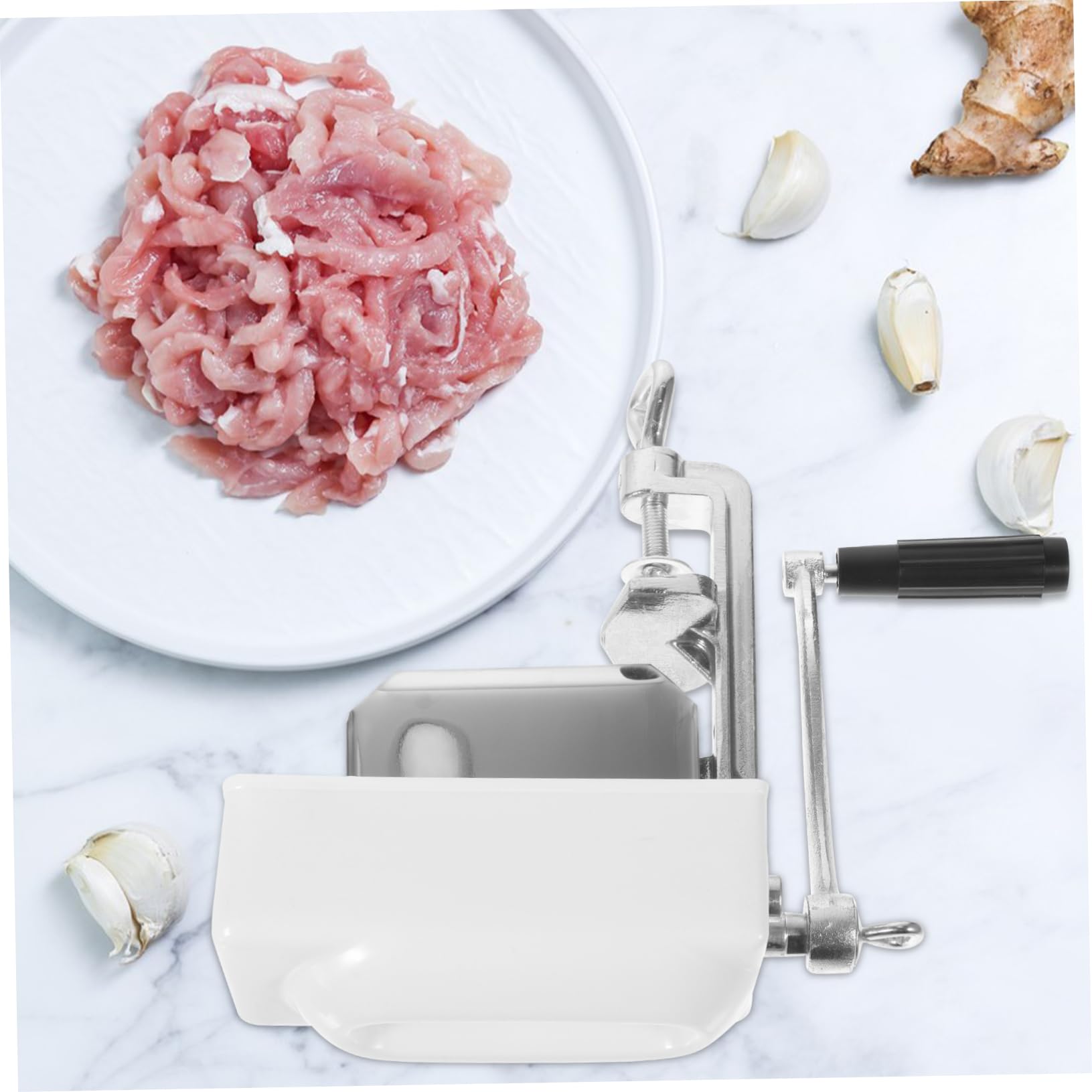 Fleischzartmacher Maschine aus Metall Beige, Beidseitig Klopfen | Einfach Zerlegbar, für Steaks und Schweinekoteletts, Küchenhelfer für Zarte Fleischstücke