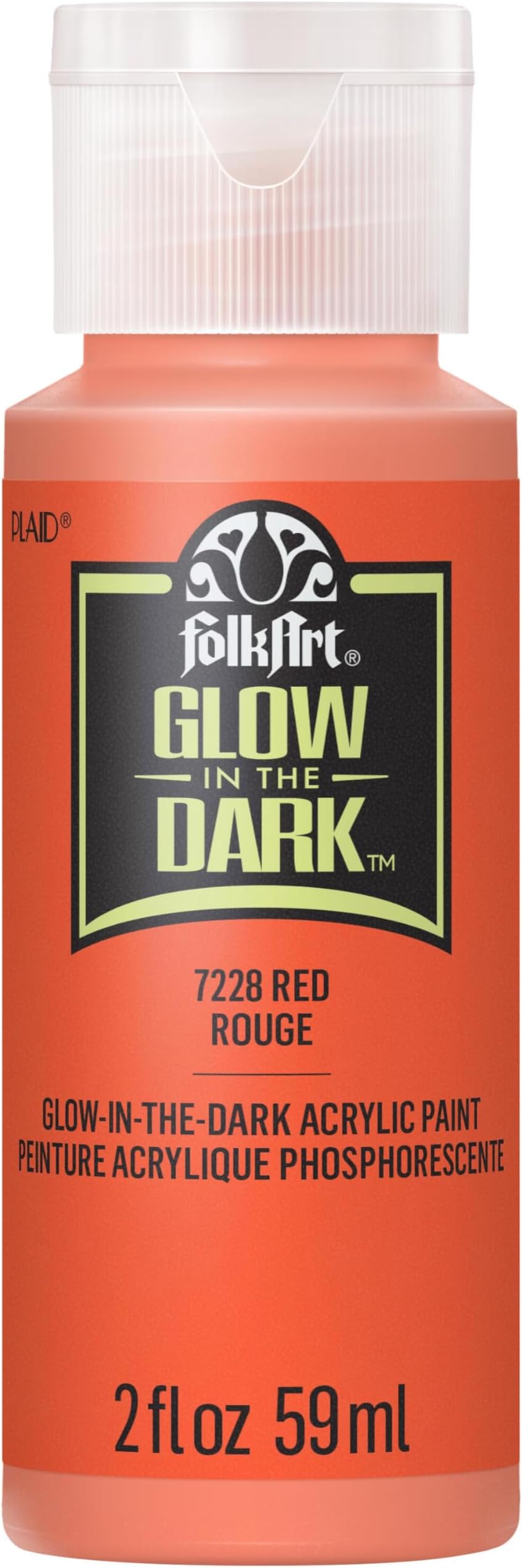 FolkArt 2OZ Red Glow Acrylic Paint