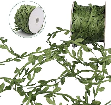 Leaf Ribbon, Approx. 156.4 ft 40 m, Green