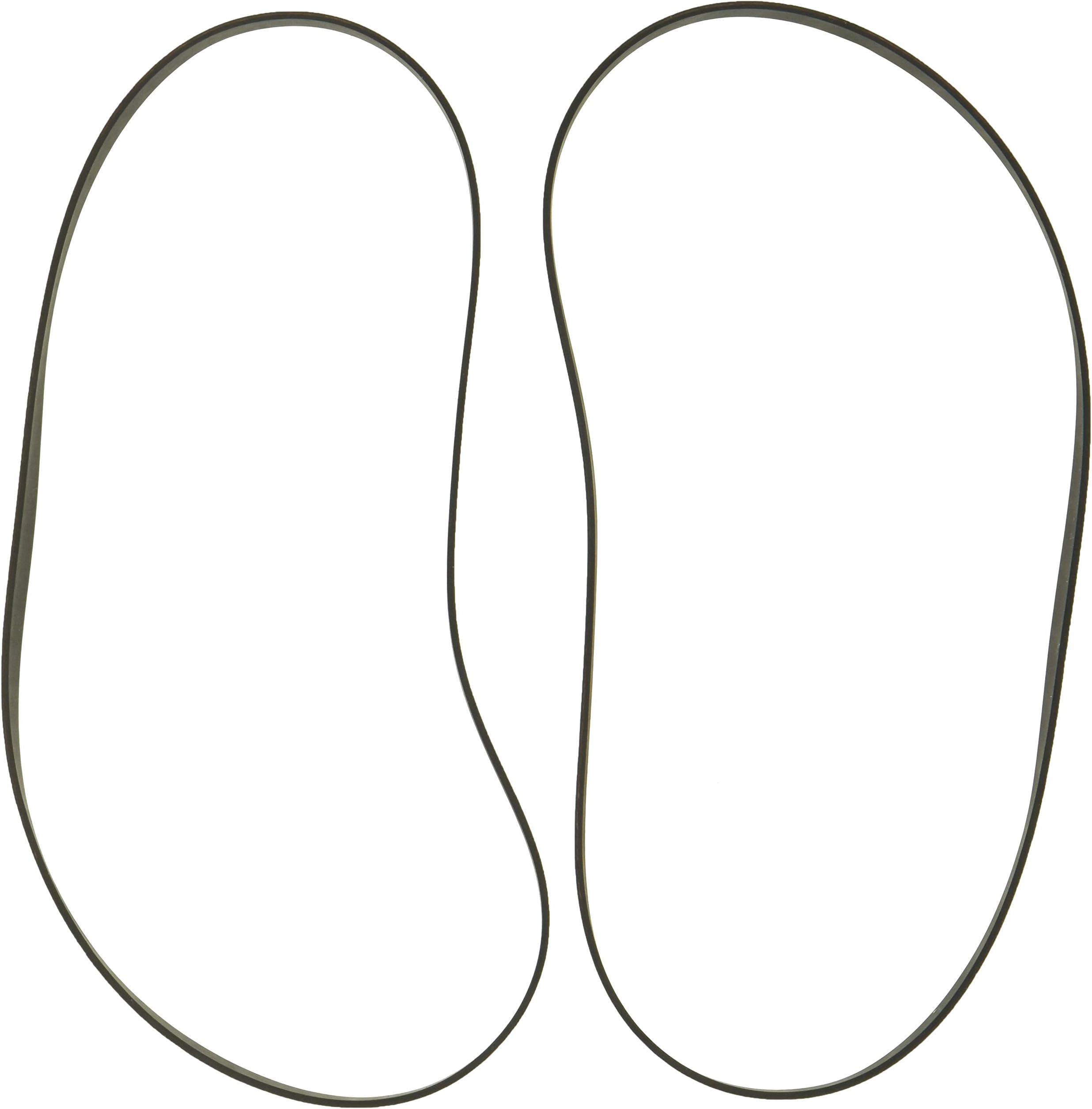 Hoover T-Series Flat Non-Stretch Vacuum Belt, Pack of 2, Black, AH20065, Belt Replacement for Use in Hoover Vacuum Cleaner Models