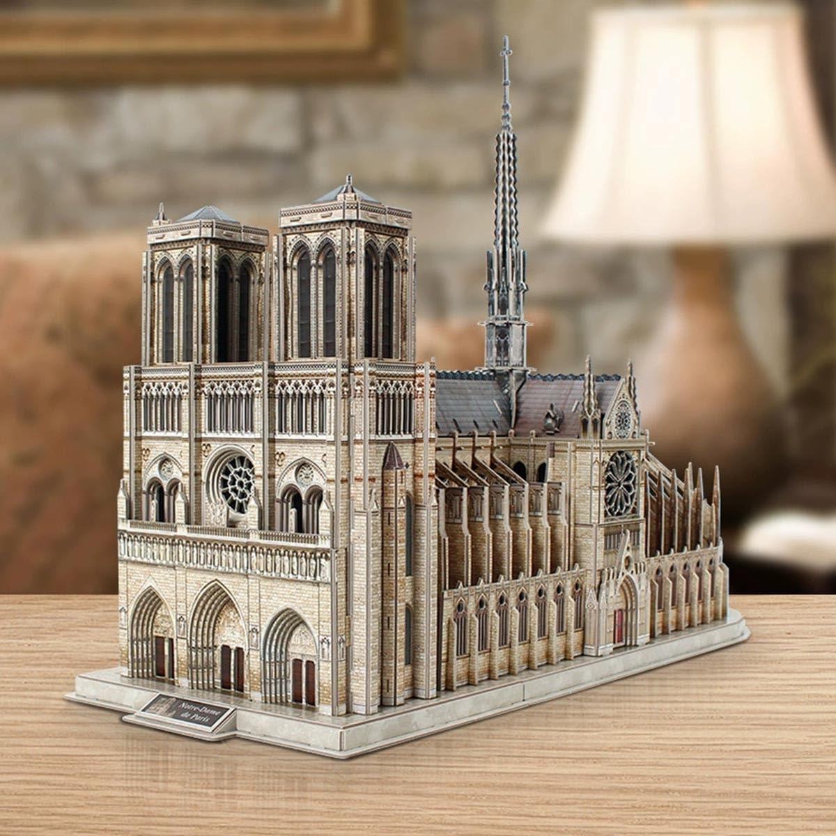 Puzzle in legno 3D per adulti, cattedrale di Notre Dame 3D, set da costruzione, 293 pezzi, montaggio in legno 3D, per chiese, steampunk, puzzle in legno 3D, modello regalo