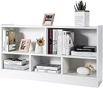 Tangkula 5 Bibliothèque Cube, 2 Tier rangement en bois bibliothèque ouverte, armoire de rangement d'affichage polyvalente pour salon, chambre, hall d'entrée, salle de jeux pour enfants, coin lecture (blanc, 5-Cube)