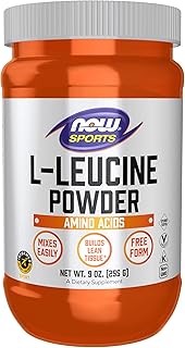 NOW Foods Sports Nutrition, L-Leucine Powder, Builds Lean Tissue*, Amino Acids, 9-Ounce