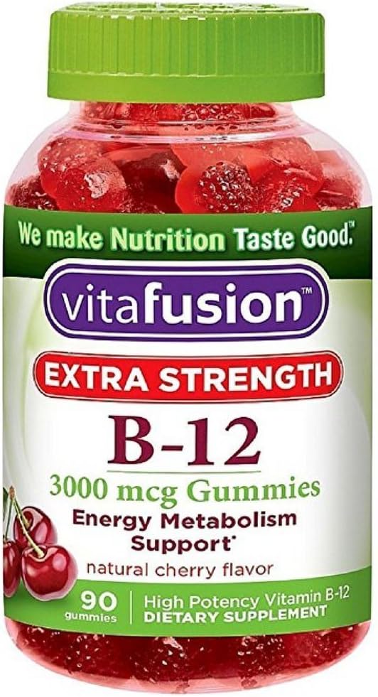 Vitafusion Gomitas B12 Extra Strength Cereza Pack 10 x 90