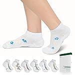 Bulinlulu Diabetic Socks for Women Men,6 Pairs Bamboo Viscose Non Binding Diabetic Ankle Low Cut Sock Size 6-9 9-11(Pattern-Small)
