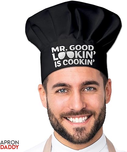 Miniatura 3 de APRON DADDY Sombrero de chef clásico elástico unisex para adultos