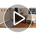 KUTA Vintage Runners for Hallways, 2.6x10 Vintage Blue White Washable Kitchen Rugs Non-Slip Ultra Soft Printed Distressed Traditional Medallion Floor Carpet for Bedroom Living Room