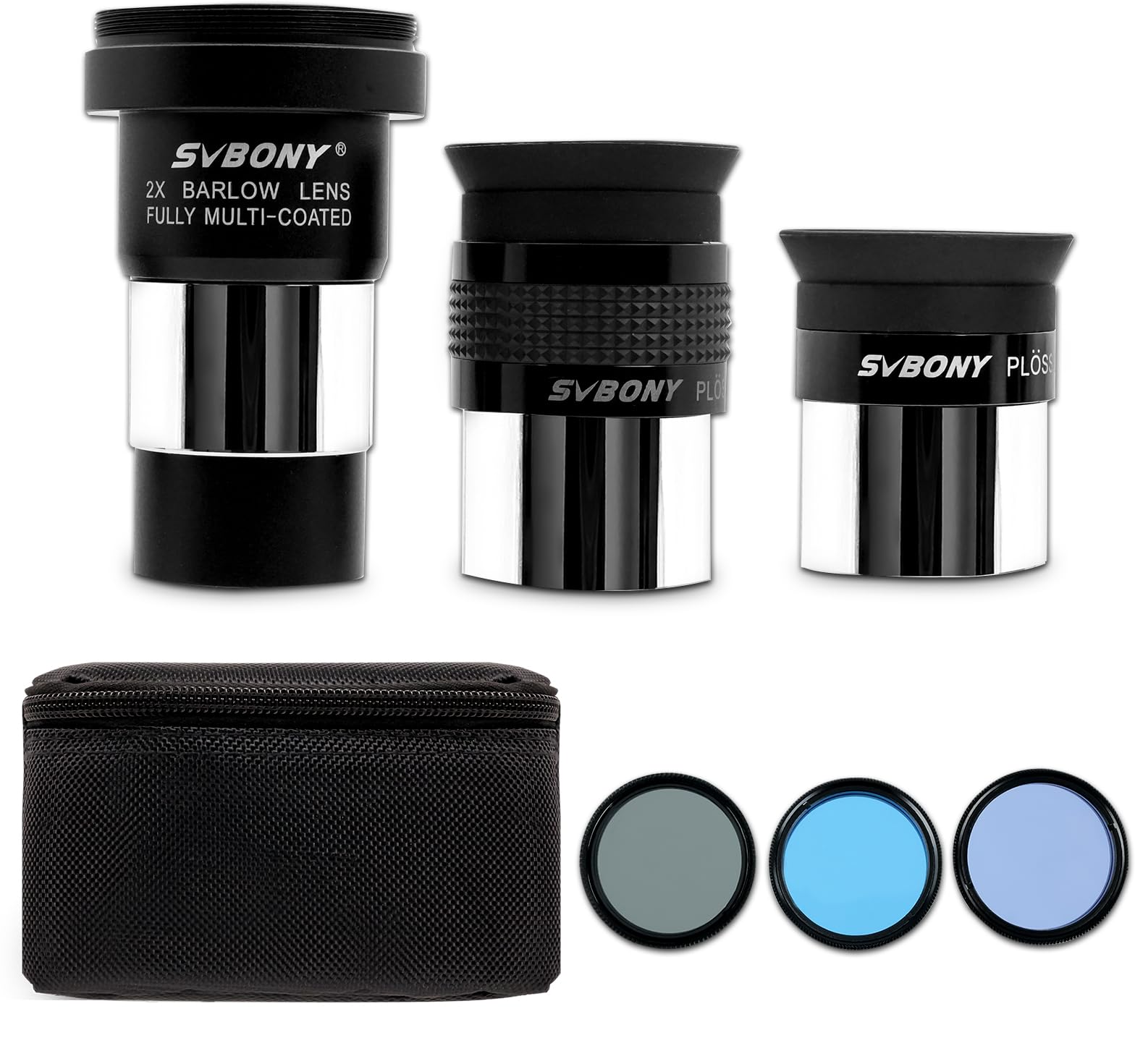 SVBONY SV233 天体望遠鏡接眼レンズセット 7個 天体望遠鏡アクセサリーセット 1.25インチ Plossl 接眼レンズ 2Xバーローレンズ ムーン/ND4/82A ブルー/プラネタリーフィルター 収納ボックス付き 初心者向け Amazon | SVBONY SV233 天体望遠鏡接眼レンズセット 7個 天体望遠鏡