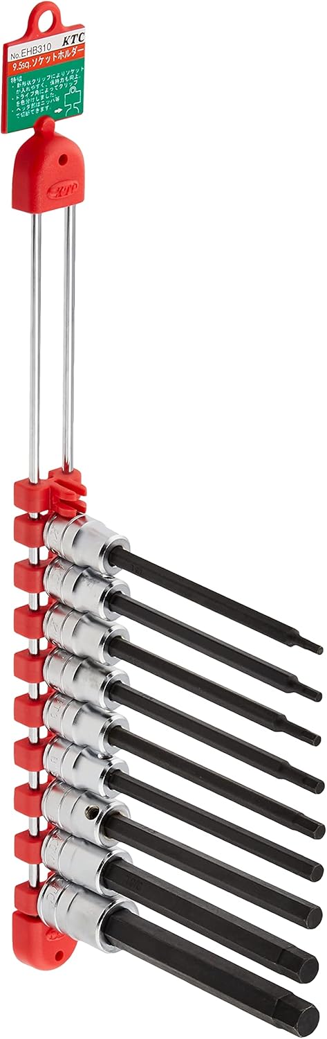 Kyoto Machine Tools (KTC) 3/8 inch (9.5 mm) Hexagon Bit Socket Set, Set of 6 TBT306H