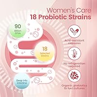 Vista 3 de Women's Probiotic,Prebiotics & Lactobacillus Probiotic Blend,60 Billion CFUs,18 Strains,Help Women's Health,Boost Immune,Digestive,Gut,Promote