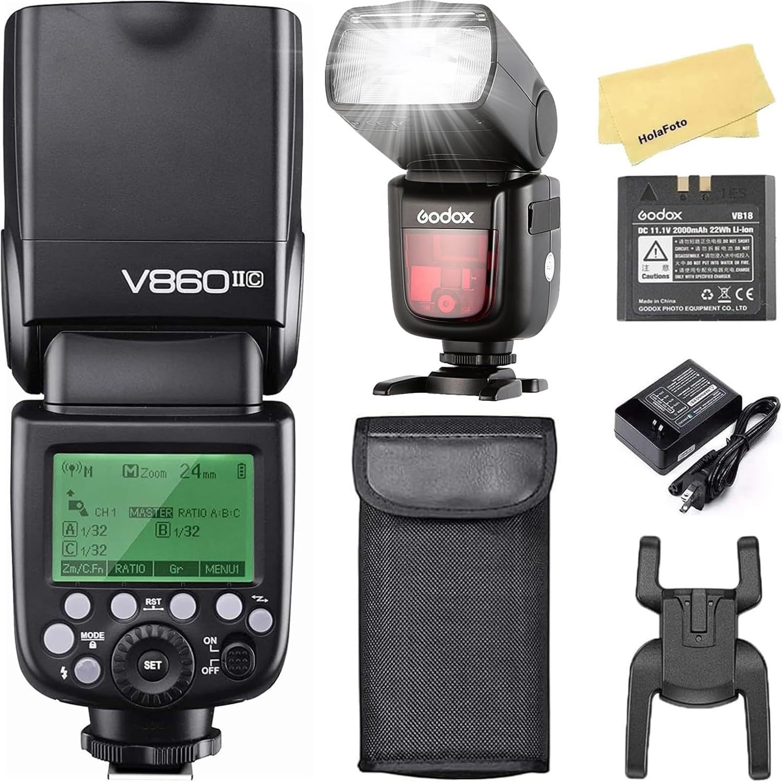 Godox Ving V860II-C キヤノン用　クリップオンフラッシュ Amazon.com : Godox VING V860IIC TTL Li-Ion Flash Kit for
