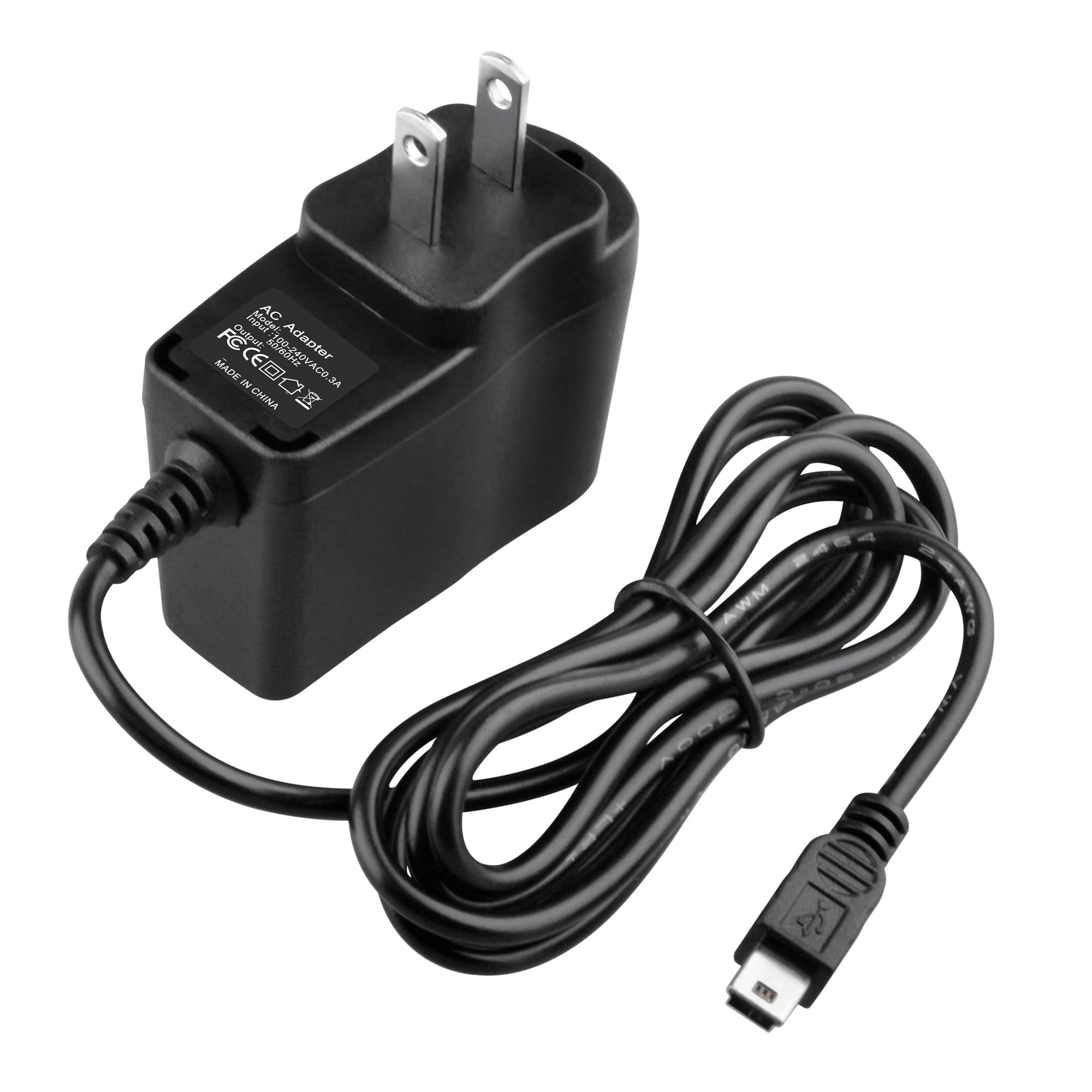 Accessory USA 5V Mini USB AC DC Adapter for CCrane C Crane CC Skywave AM FM Shortwave Weather and Airband Portable Travel Radio 5VDC Power Supply Cord