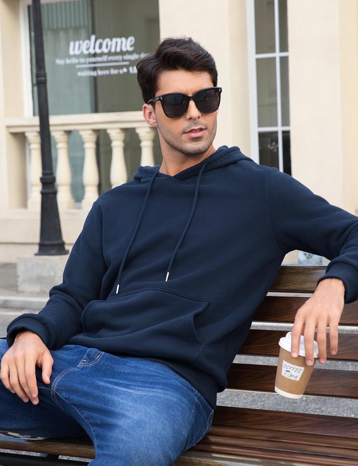 Flygo Mens Active Hoodies Fleece Lined Hoodie Lightweight Casual Athletic Workout Long Sleeve Hooded Sweatshirt - Image 6