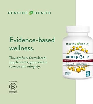 Genuine Health Triple Strength D3 Omega3, 60 CT