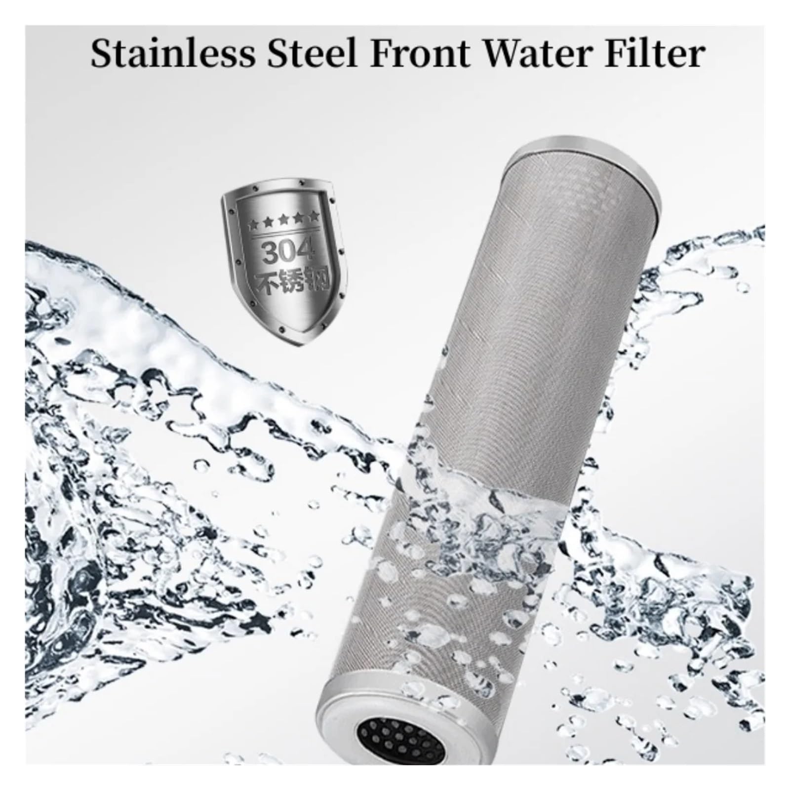 Filtro for L'acqua in Acciaio Inossidabile da 10 Pollici, può Essere Pulito E Riutilizzato, Resistente alla Corrosione, Resistente alle Alte Temperature, 5 Micron E Altro Ancora(5 Micron)