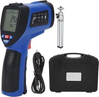 Fafeicy Infrarot-Thermometer, berührungslose digitale Infrarot-Thermometer, für Industrietemperaturmesser, Sofortergebnisse, USB-Datenspeicherung, Infrarot- Und -Thermometer