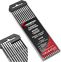 Vista 30 de ARCCAPTAIN Electrodo de soldadura TIG de tungsteno, paquete de 10 unidades de 1/16 x 7 pulgadas (dorado, 1.5% lantanado, WL15/EWLa-1.5)