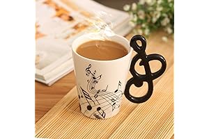 Unique 3D Handle Music Mug: A Harmony of Music and Caffeine